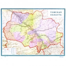 _Карта Томская обл. полит/адм (настен.) 1:1 000 000