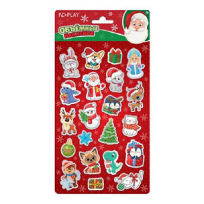 **НГ Наклейки(NDPlay) Вспененные Новогоднее настроение (309765)