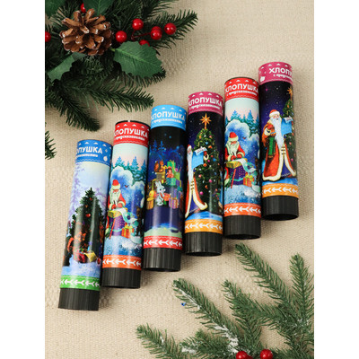 **НГ Хлопушка(Миленд) Пневмохлопушка_20см Праздничная [предсказания] (Х-8915)