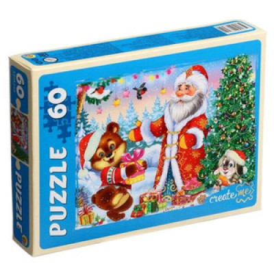 **НГ Puz 60д. РыжийКот Подарки под елочкой (П60-6805)
