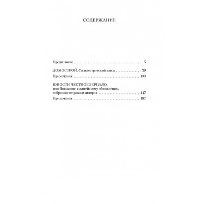 Домострой. Юности честное зерцало