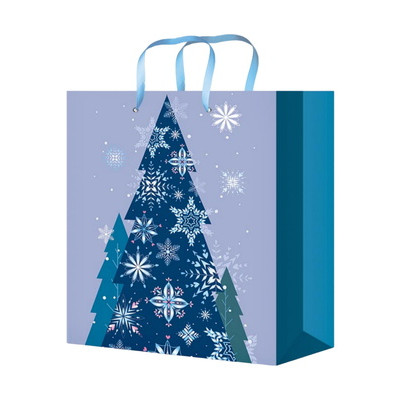 **НГ Пакет[M]бум.ламинир.(Миленд) Лесная геометрия (230*180*100) (ППК-3842)