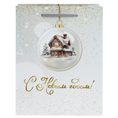 **НГ Пакет[M]бум.ламинир.(Миленд) Dream cards Домик в лесу (230*180*100) (ПКП-6647)