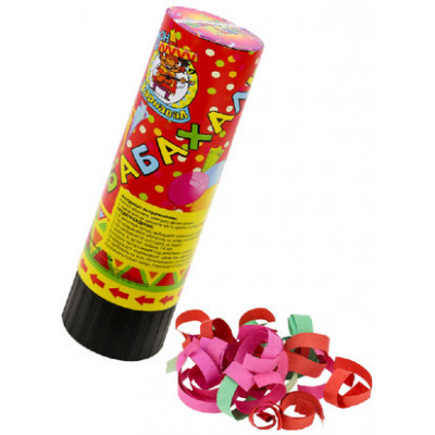 **НГ Хлопушка(Миленд) Хлопушка Бабахалка Серпантин [серпантин бумажный|15см] (Х-1454)