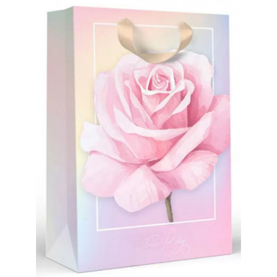 *Пакет[L]бум.ламинир.(ГКГ) Роза (327*260*136) (15.11.02533)