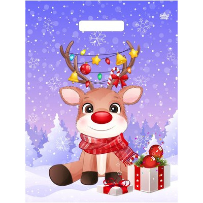 **НГ ПакетПВД_пробивная[XL](Миленд) Олененок (40*31|60мк) [4630073609785]