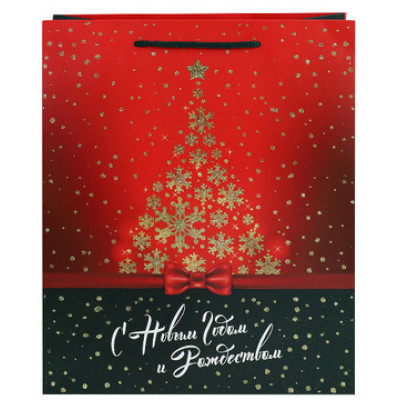 **НГ Пакет[L]бум.ламинир.(Миленд) Dream cards Новогодняя звезда (320*260*100) (ПКП-6678)