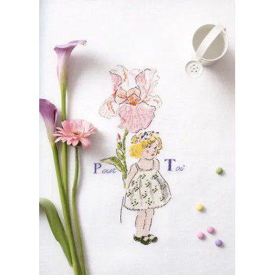 Ле Берр Элен: Французская вышивка крестом. Цветочные фантазии Элен ле Берр