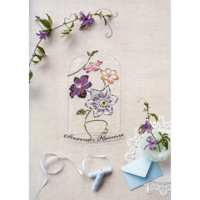 Ле Берр Элен: Французская вышивка крестом. Цветочные фантазии Элен ле Берр