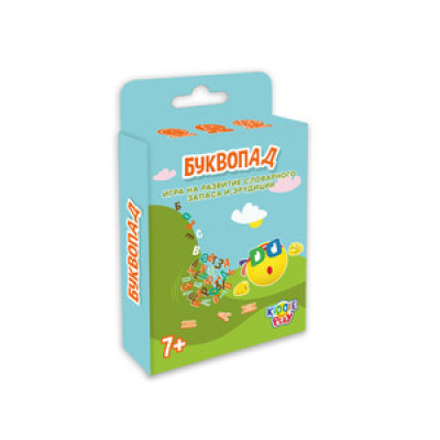 *Игр(KiddiePlay) Карточная игра Буквопад (21007) 7+