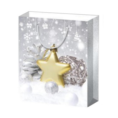 **НГ Пакет[M]бум.ламинир.(Миленд) Dream cards Полярная звезда (240*180*85) (ППК-3884)