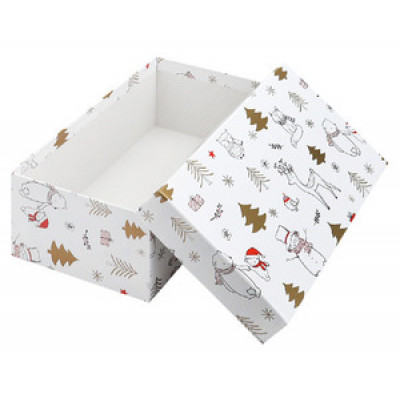 **НГ ПодарочнаяКоробка(Миленд) Звери в лесу [21*14*8] (ПП-9845)