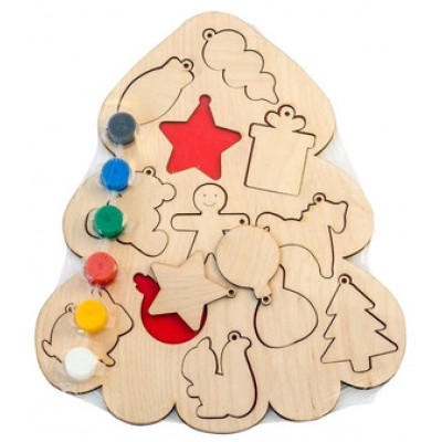 **НГ Игр(SmileDecor) Рамка-вкладыш Новогодние игрушки (Т1106)