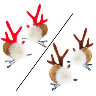 **НГ Сув.(Миленд) Набор заколок для волос Оленьи рожки [2шт.|8см] (2 вида в ассорт.) (НУ-2461)