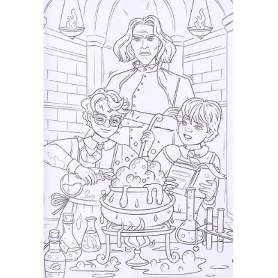 Maxi-Раскраска. В мире волшебников