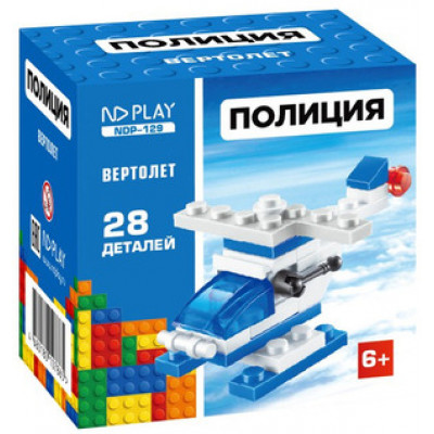 *Конструктор(NDPlay) Полиция Вертолет (пласт.|28дет.) [совместим с Lego] (NDP-129)