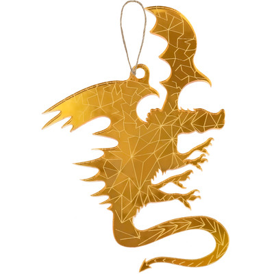 **НГ Сув.(Миленд) Подвеска(акрил) Ледяной дракон [10*15см] (НУ-2438)