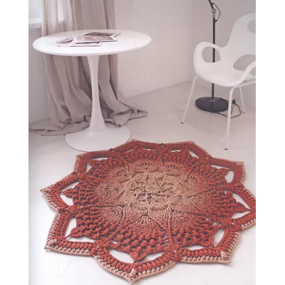 Лисова Оксана Юрьевна: Современное ажурное вязание. Рельефные КОВРЫ. Техники и проекты со схемами, инструкциями и видеоуроками