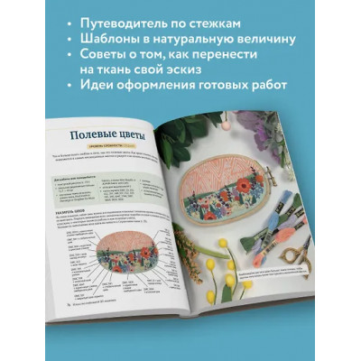 Гэлбрейт Мелисса: Реалистичная 3D-вышивка. 20 экзотических пейзажей на ткани с принтом