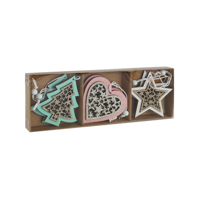 **НГ Сув.(Миленд) Подвеска(дерево)_Набор Торжество [6шт|22*8см] (НУ-3890)