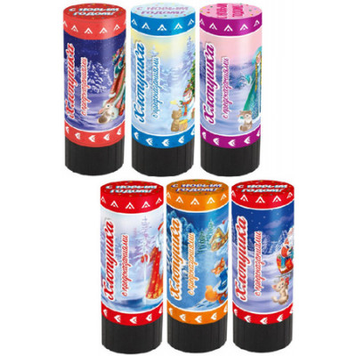 **НГ Хлопушка(Миленд) Хлопушка Классика [пружинная|с предсказаниям|конфетти-фольга|серпантин фольга|11.5см] (в ассорт.) (Х-4830)