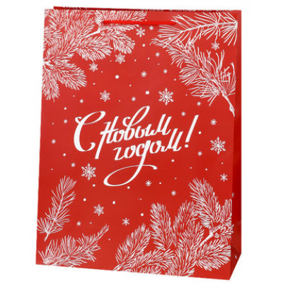 **НГ Пакет[XL]бум.ламинир.(Миленд) Dream cards Сияющий иней (400*310*120) (ПКП-6697)