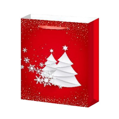 **НГ Пакет[M]бум.ламинир.(Миленд) Dream cards Сказочные елочки (240*180*85) (ППК-3889)