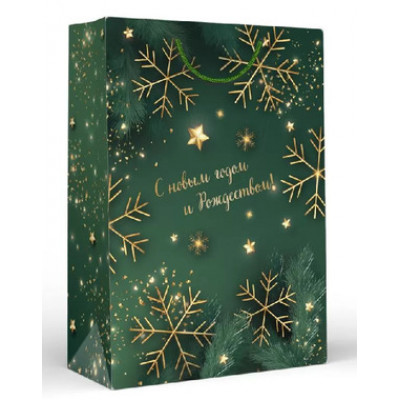 **НГ Пакет[ML]бум.ламинир.(ГКГ) С новым годом и Рождеством (310*220*100) (15.16.02261)