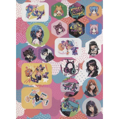 150 наклеек. Аниме