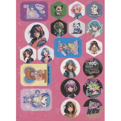 150 наклеек. Аниме