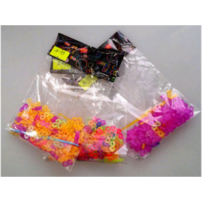 *Набор д/творч(DIYLoomBands) Резиночки Крепления S-образные цветные (клипсы) (A-93)