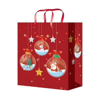 **НГ Пакет[M]бум.ламинир.(Миленд) Optima Новогодняя гирлянда (230*180*80) (ППК-3835)