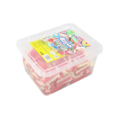 Фасованный жевательный мармелад "Хепин-гуммин" "Зубы " в контейнере 800 гр