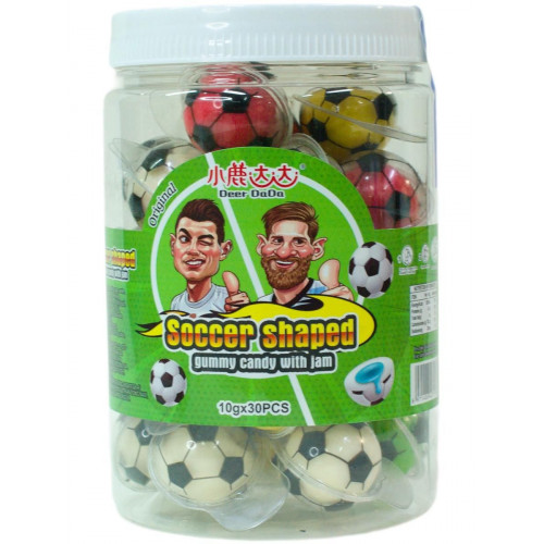 Мармелад 10 гр " Футбольные Мячи "с джемом (30ш)