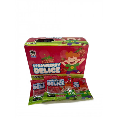 Жевательные мармеладки "Клубника" (30уп)