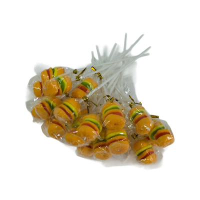 Мармелад "Бургер чупс" мягкий жевательный мармелад в банке (60уп)