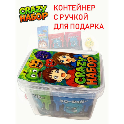 Конфеты фруктовые. Набор CRAZY-01 370гр. "Страшно вкусно"