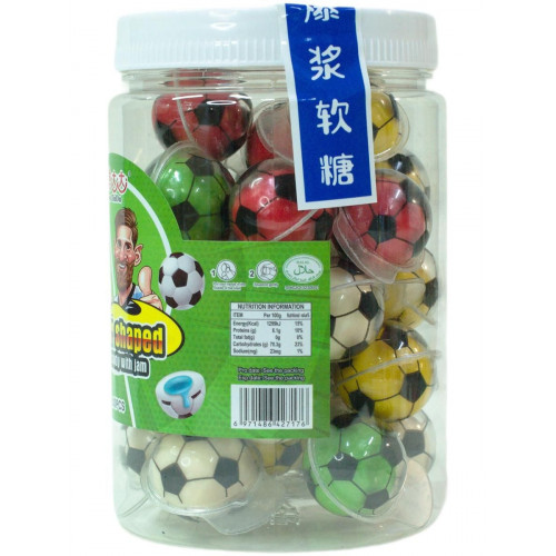 Мармелад 10 гр " Футбольные Мячи "с джемом (30ш)