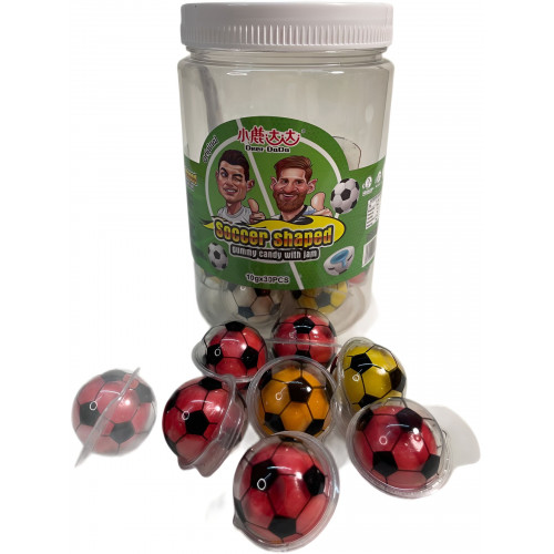 Мармелад 10 гр " Футбольные Мячи "с джемом (30ш)