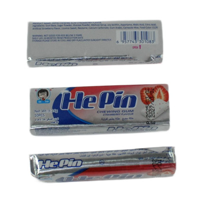 Жевательная резинка 14 гр "Клубника" (24шт)