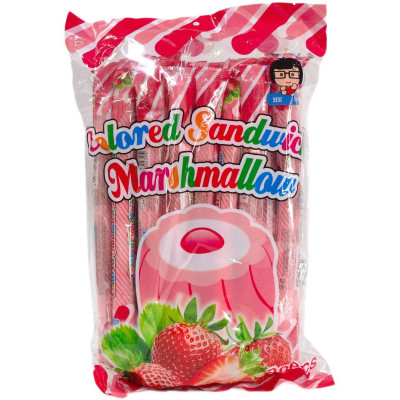 Маршмеллоу " Клубника " 15гр в пакете (30шт)