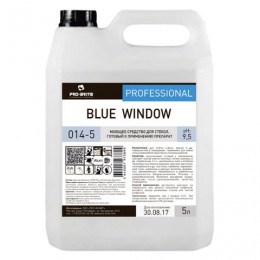 Средство для мытья стекол и зеркал 5 л, PRO-BRITE BLUE WINDOW, щелочное, низкопенное, концентрат, 014-5