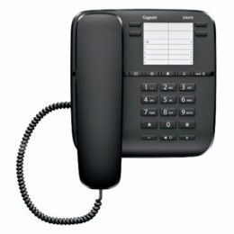 Телефон проводной Gigaset DA410, память 10 ном., черный, S30054S6529S301