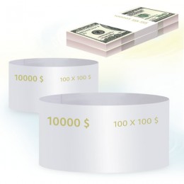 Бандероли кольцевые, комплект 500 шт., номинал 100 долларов