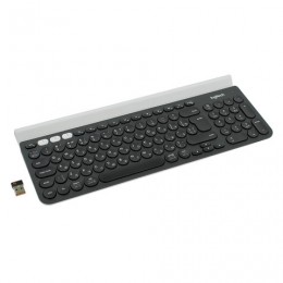 Клавиатура беспроводная LOGITECH K780, для ПК, планшета, смартфона, 97 клавиш + 6 дополнительных клавиш, черно-белая, 920-008043