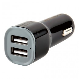 Зарядное устройство автомобильное RED LINE AC-1A, 2 порта USB, выходный ток 1А, черное, УТ000010345