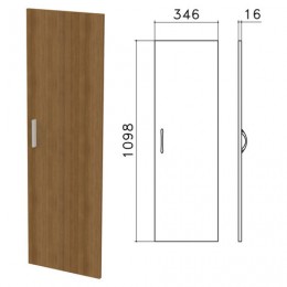 Дверь ЛДСП средняя Канц, 346х16х1098 мм, цвет орех пирамидальный, ДК36.9