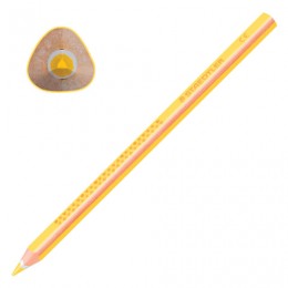 Карандаш цветной утолщенный STAEDTLER Noris club, 1 шт., трехгранный, грифель 4 мм, желтый, 1284-1