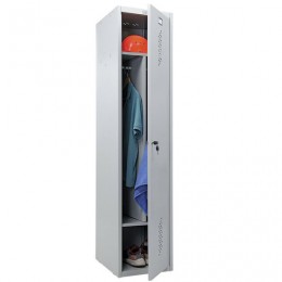 Шкаф металлический для одежды ПРАКТИК LS-11-40D, 2 отделения, 1830х418х500 мм, 24 кг, разборный