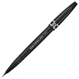 Ручка-кисть PENTEL (Япония) Brush Sign Pen Artist, линия письма 0,5-5 мм, черная, SESF30C-A